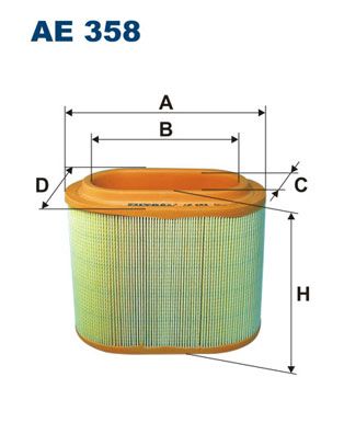 Obrázok Vzduchový filter FILTRON  AE358