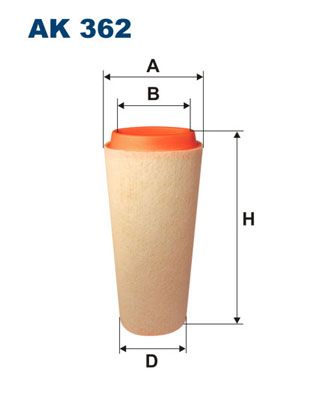 Obrázok Vzduchový filter FILTRON  AK362