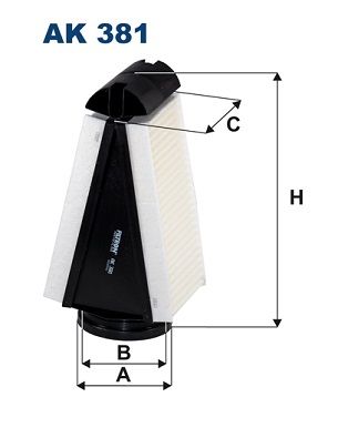 Obrázok Vzduchový filter FILTRON  AK381