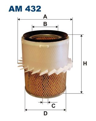 Obrázok Vzduchový filter FILTRON  AM432