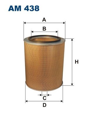 Obrázok Vzduchový filter FILTRON  AM438