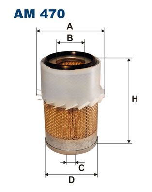 Obrázok Vzduchový filter FILTRON  AM470