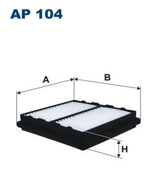 Obrázok Vzduchový filter FILTRON  AP104