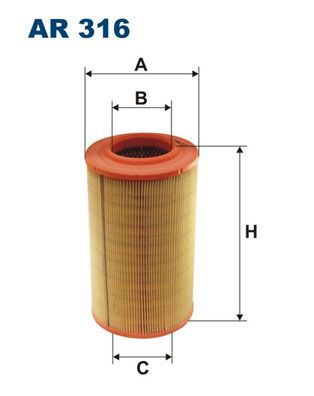 Obrázok Vzduchový filter FILTRON  AR316