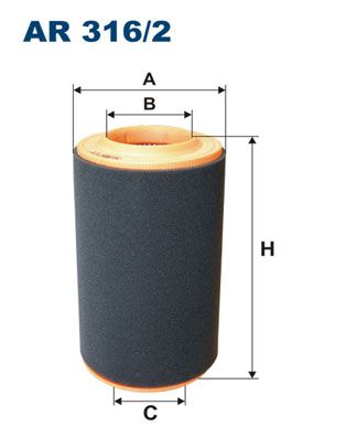 Obrázok Vzduchový filter FILTRON  AR3162