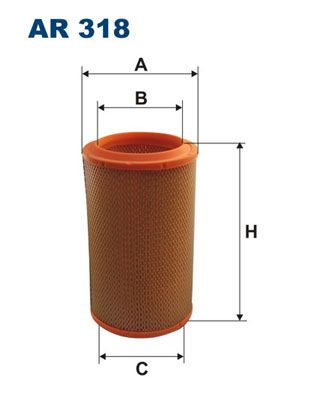 Obrázok Vzduchový filter FILTRON  AR318