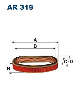 Obrázok Vzduchový filter FILTRON  AR319