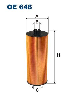 Obrázok Olejový filter FILTRON  OE646