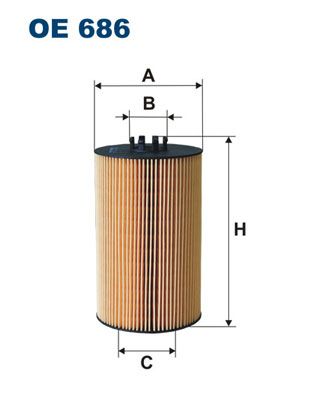 Obrázok Olejový filter FILTRON  OE686
