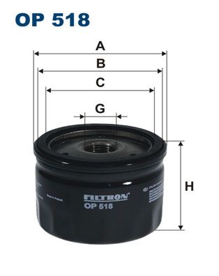 Obrázok Olejový filter FILTRON  OP518