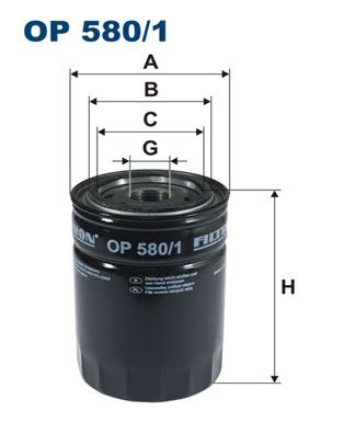 Obrázok Olejový filter FILTRON  OP5801