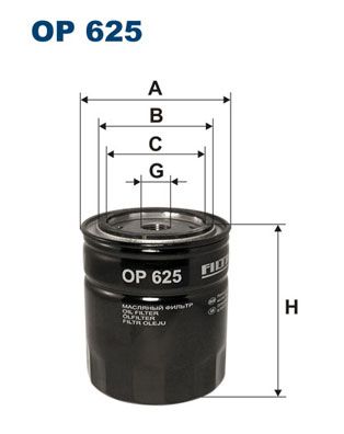 Obrázok Olejový filter FILTRON  OP625