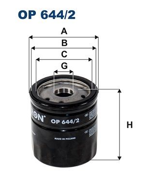 Obrázok Olejový filter FILTRON  OP6442