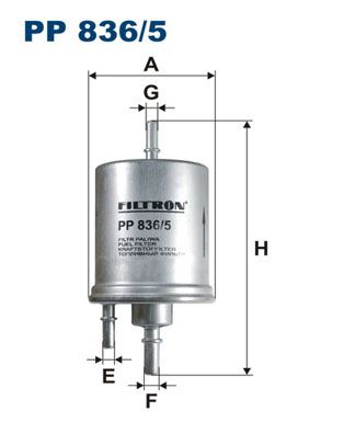 Obrázok Palivový filter FILTRON  PP8365
