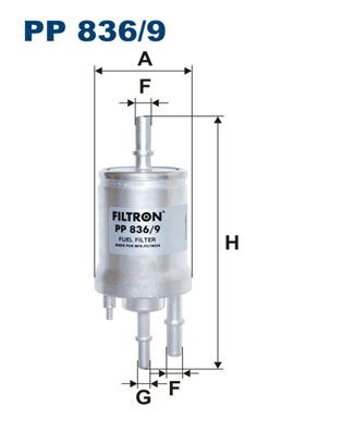 Obrázok Palivový filter FILTRON  PP8369
