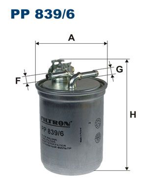 Obrázok Palivový filter FILTRON  PP8396