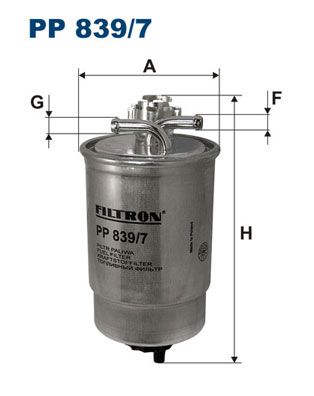 Obrázok Palivový filter FILTRON  PP8397