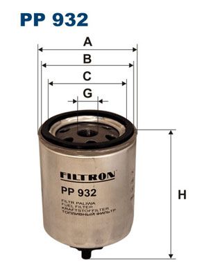 Obrázok Palivový filter FILTRON  PP932