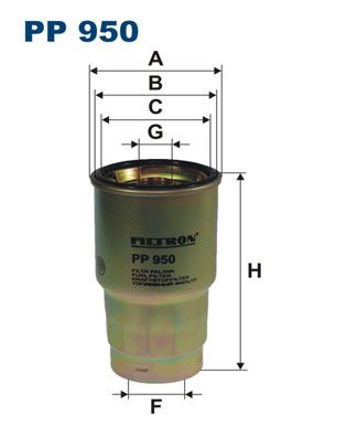 Obrázok Palivový filter FILTRON  PP950