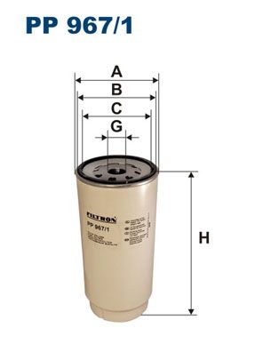 Obrázok Palivový filter FILTRON  PP9671