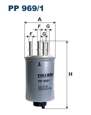 Obrázok Palivový filter FILTRON  PP9691