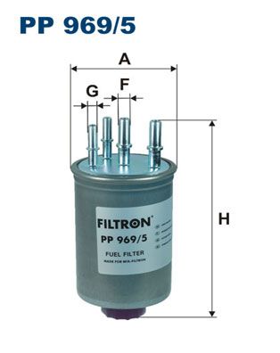 Obrázok Palivový filter FILTRON  PP9695