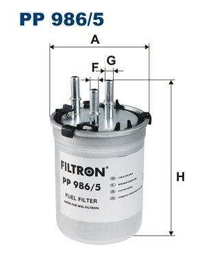 Obrázok Palivový filter FILTRON  PP9865