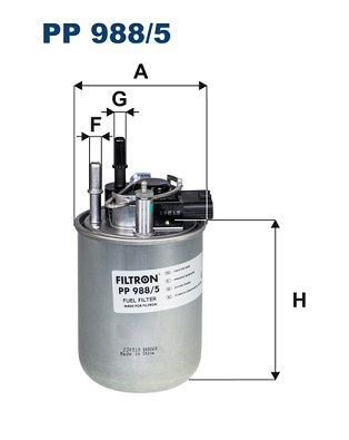 Obrázok Palivový filter FILTRON  PP9885