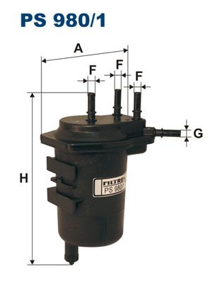 Obrázok Palivový filter FILTRON  PS9801