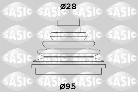 Obrázok Manżeta hnacieho hriadeľa - opravná sada SASIC  2933003