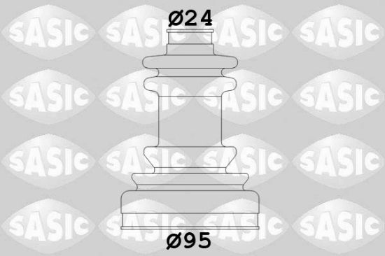Obrázok Manżeta hnacieho hriadeľa - opravná sada SASIC  2933423