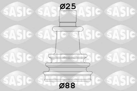 Obrázok Manżeta hnacieho hriadeľa - opravná sada SASIC  2933633