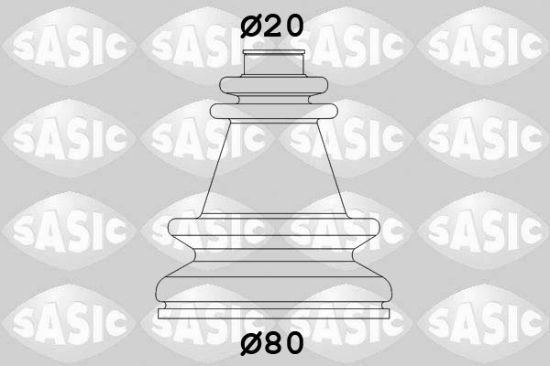 Obrázok Manżeta hnacieho hriadeľa - opravná sada SASIC  4003406