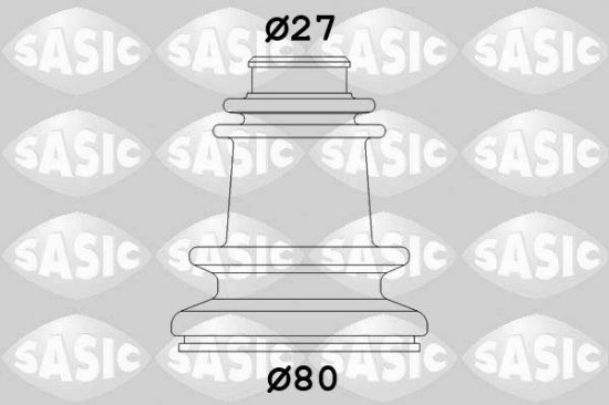 Obrázok Manżeta hnacieho hriadeľa - opravná sada SASIC  4003409
