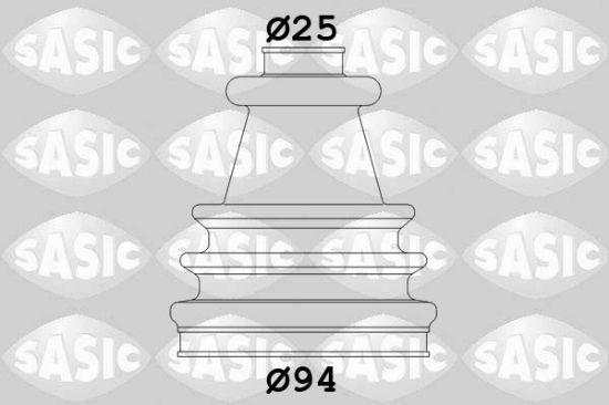 Obrázok Manżeta hnacieho hriadeľa - opravná sada SASIC  4003417