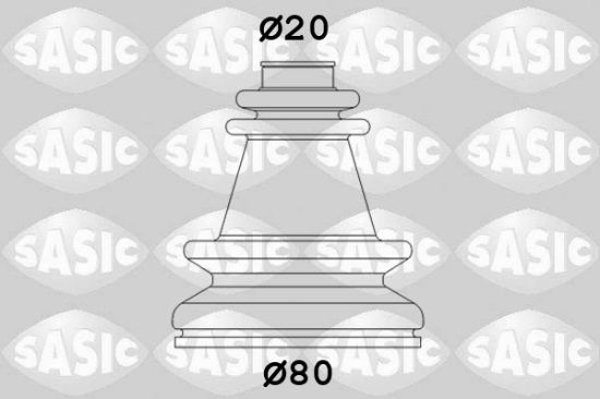 Obrázok Manżeta hnacieho hriadeľa - opravná sada SASIC  4003454