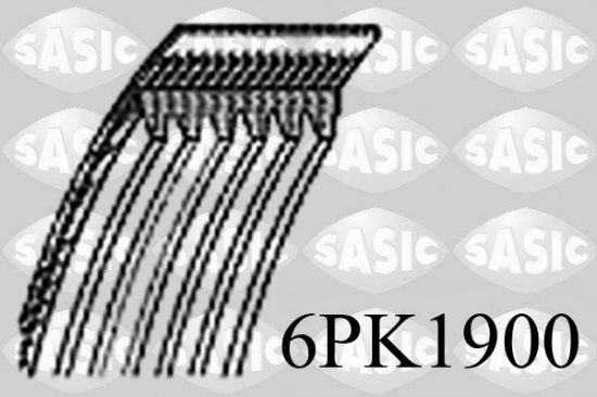 Obrázok Ozubený klinový remeň SASIC  6PK1900