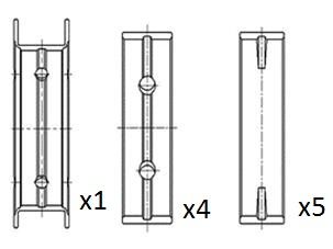 Obrázok Lożisko kľukového hriadeľa FAI AutoParts  BM1030STD