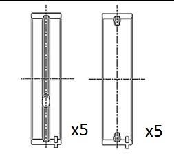 Obrázok Lożisko kľukového hriadeľa FAI AutoParts  BM1036STD