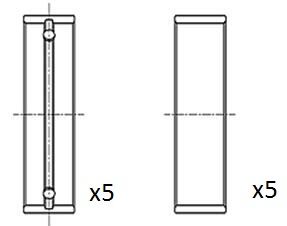 Obrázok Lożisko kľukového hriadeľa FAI AutoParts  BM1041STD