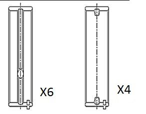 Obrázok Lożisko kľukového hriadeľa FAI AutoParts  BM1044STD