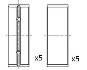 Obrázok Lożisko kľukového hriadeľa FAI AutoParts  BM1045STD
