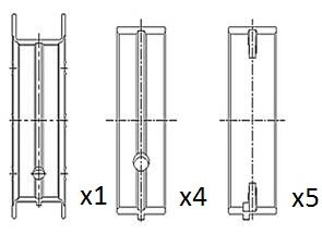Obrázok Lożisko kľukového hriadeľa FAI AutoParts  BM1049050