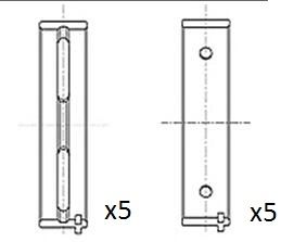 Obrázok Lożisko kľukového hriadeľa FAI AutoParts  BM1050STD