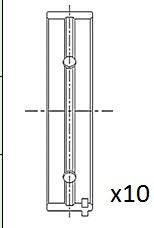 Obrázok Lożisko kľukového hriadeľa FAI AutoParts  BM1052STD