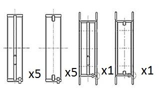 Obrázok Lożisko kľukového hriadeľa FAI AutoParts  BM1059050