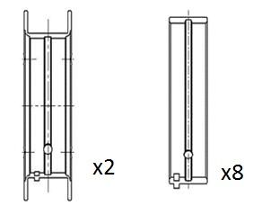 Obrázok Lożisko kľukového hriadeľa FAI AutoParts  BM1065STD