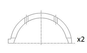 Obrázok Vymedzovacia podlożka pre kľukový hriadeľ FAI AutoParts  BT3043STD
