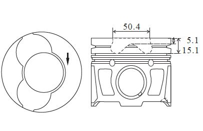 Obrázok Piest FAI AutoParts  PK25000