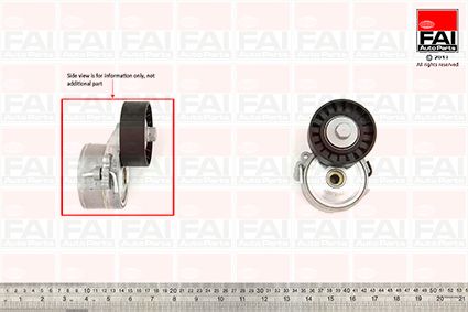 Obrázok Napínacie rameno rebrovaného klinového remeňa FAI AutoParts  T9606